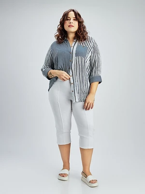 Capri skinny ajusté en tricot à enfiler