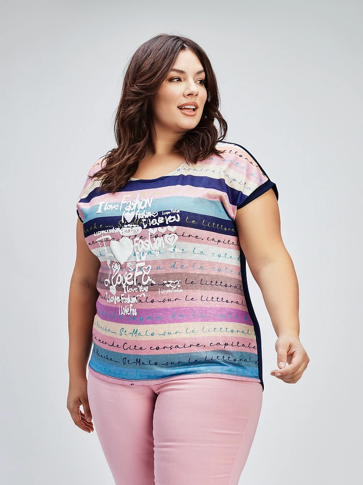 Loose short-sleeve t-shirt