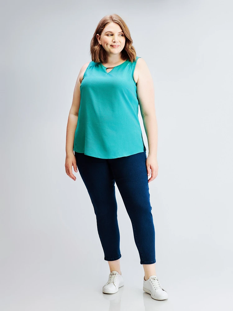 Flared tank top