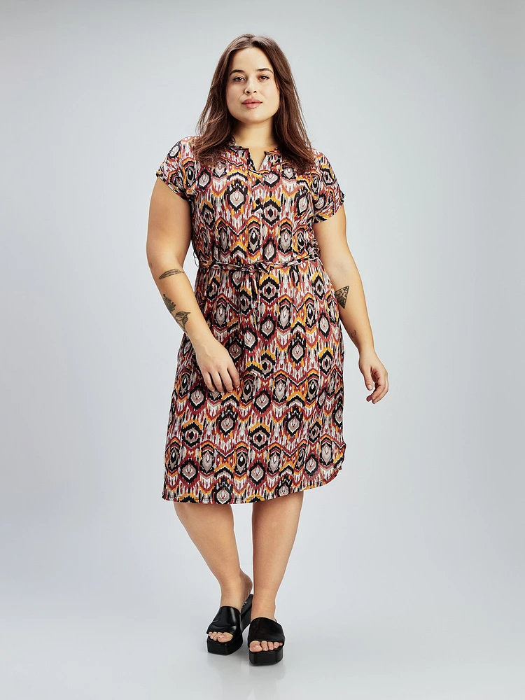 Robe midi en tricot