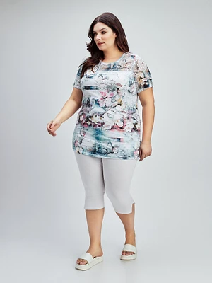 Capri skinny ajusté en tricot à enfiler
