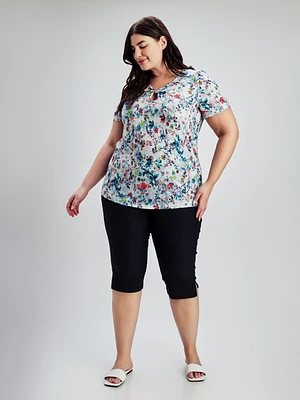 Short-sleeve semi-fitted t-shirt