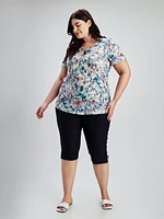 Short-sleeve semi-fitted t-shirt