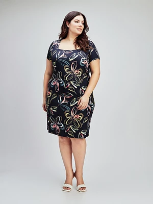 Robe midi en tricot