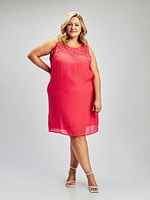 A line midi dress