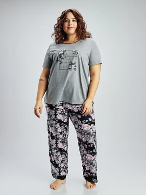 Pantalon de pyjama droit