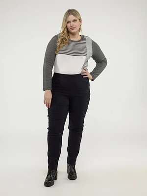 Pantalon étroit ajusté à enfiler
