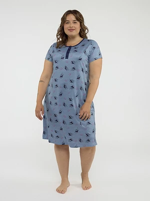 Robe de nuit droite