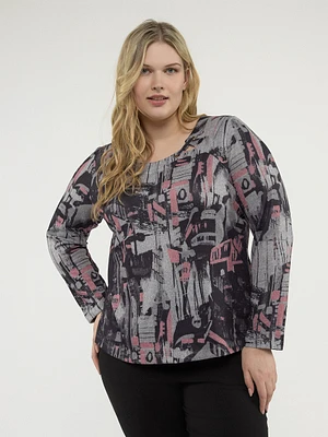 T-shirt semi-ajusté à manches longues