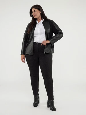 Blouse semi-ajustée à manches longues avec boutons