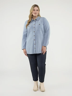 Tunique ample avec boutons