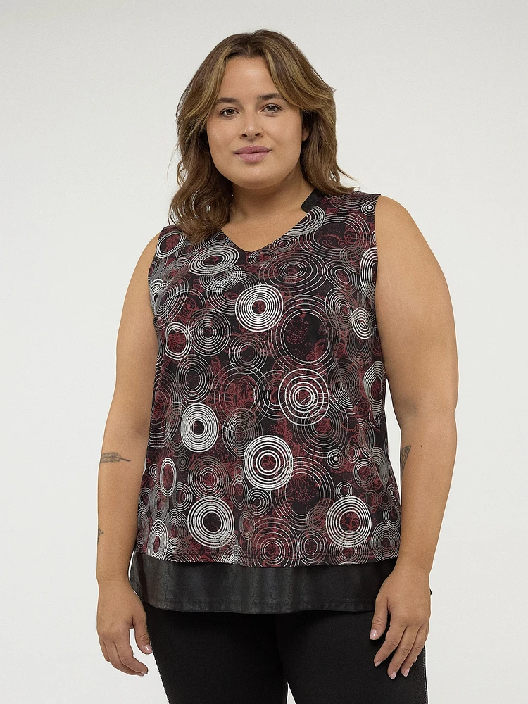 Flared tank top