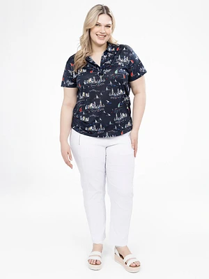 Pantalon étroit ajusté à enfiler - Petite