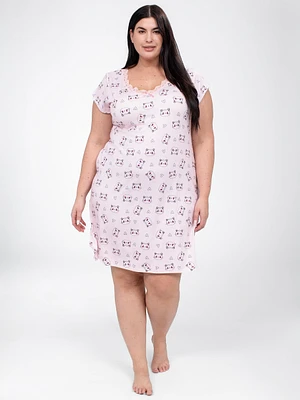 Robe de nuit droite