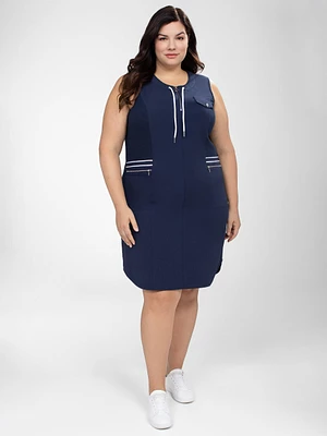 Straight midi dress