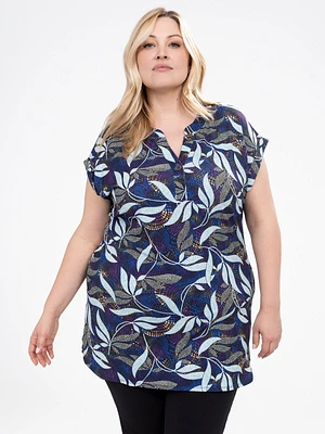 Short-sleeve loose tunic