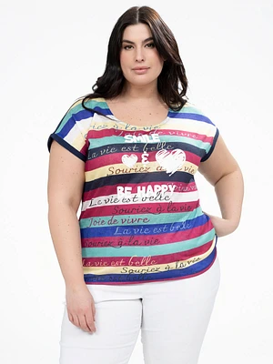 T-shirt ample à manches courtes