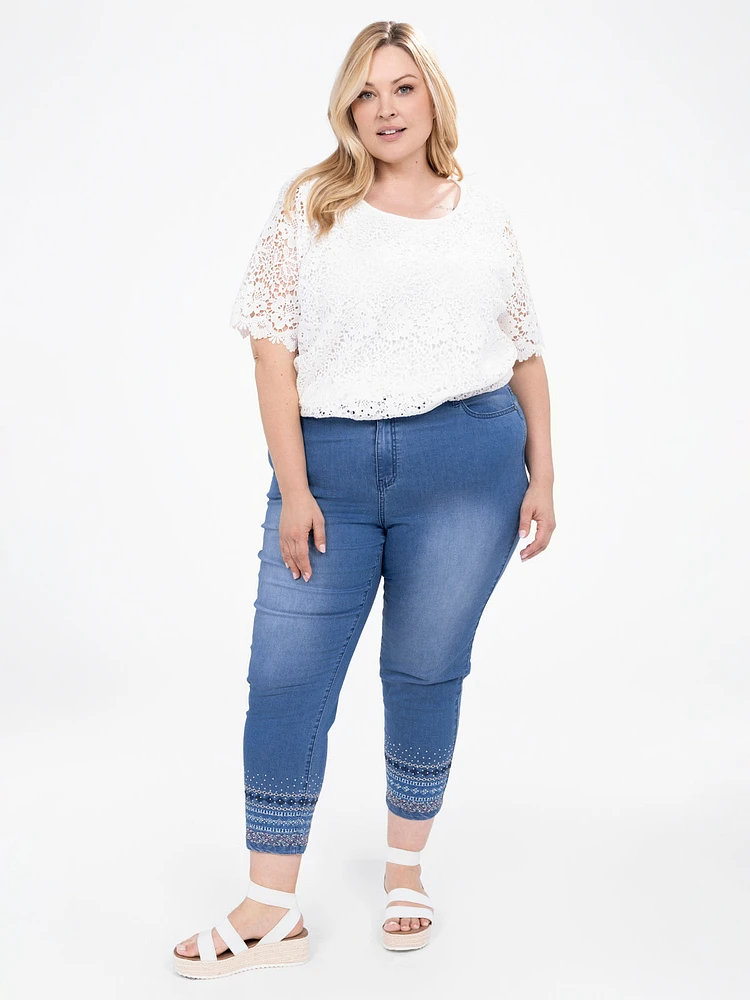 Narrow fitted ankle jean