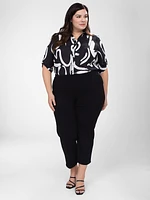 Pantalon de tricot droit à enfiler