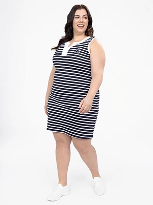 Robe midi ligne A en tricot