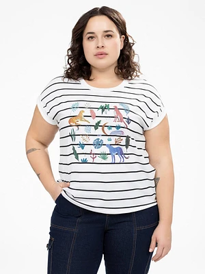 Loose short-sleeve t-shirt