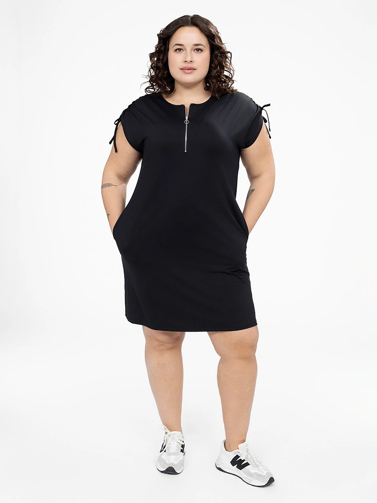 Robe midi évasée en tricot