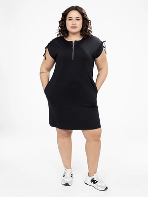 Robe midi évasée en tricot