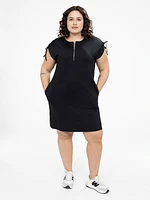 Robe midi évasée en tricot