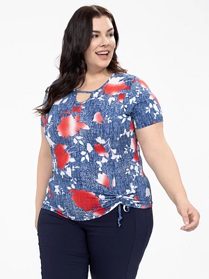Short-sleeve semi-fitted t-shirt