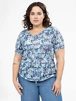 Short-sleeve semi-fitted t-shirt