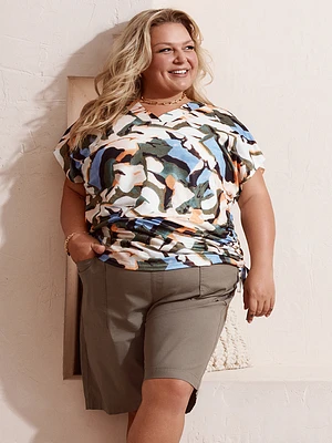 Short-sleeve loose tunic