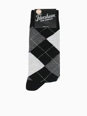 Argyle Black Cotton Nylon