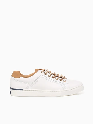 Gold Victura Ltt White Leather