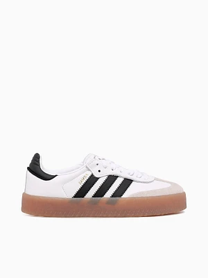 Samba W White Black leather