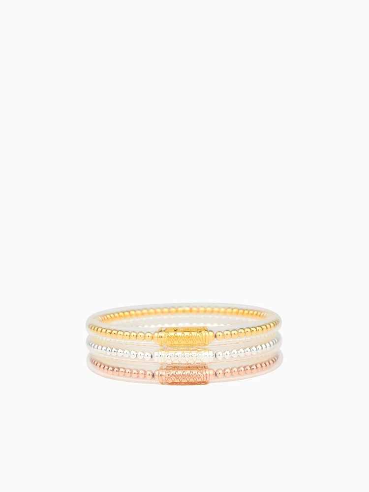 Bibi All Weather Bangles (Set of 3) - Serenity Prayer