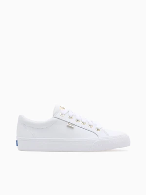 Jump Kick White Gold lea