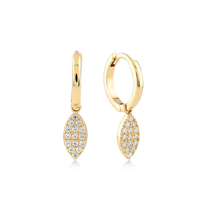 Oval Drop  Earring
