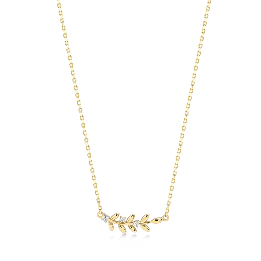 Evergreen Branch Necklace - (PHP0054)