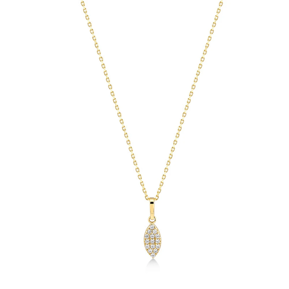 Oval Drop Necklace