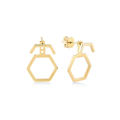 Hexagon Chic Earring