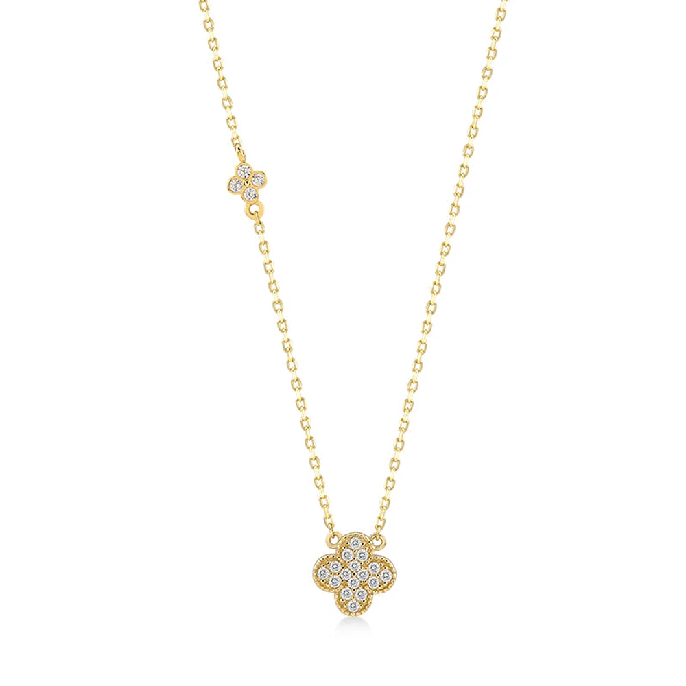Gleaming Shamrock Necklace