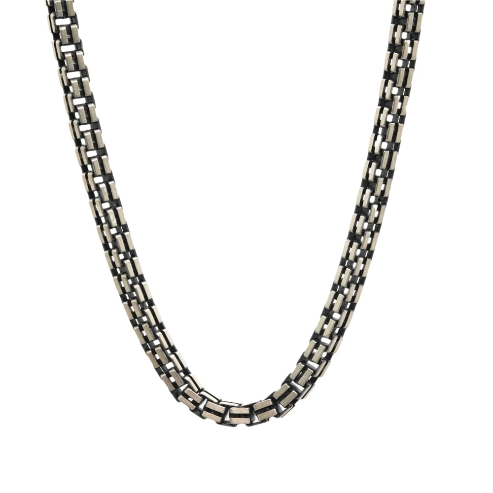 Double Box Silver Chain for him