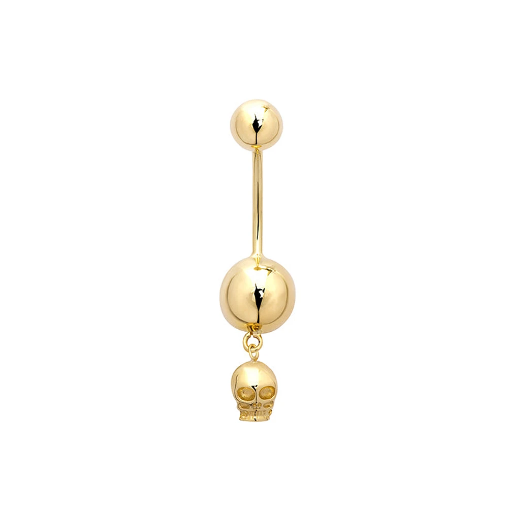 Skull Belly Piercing