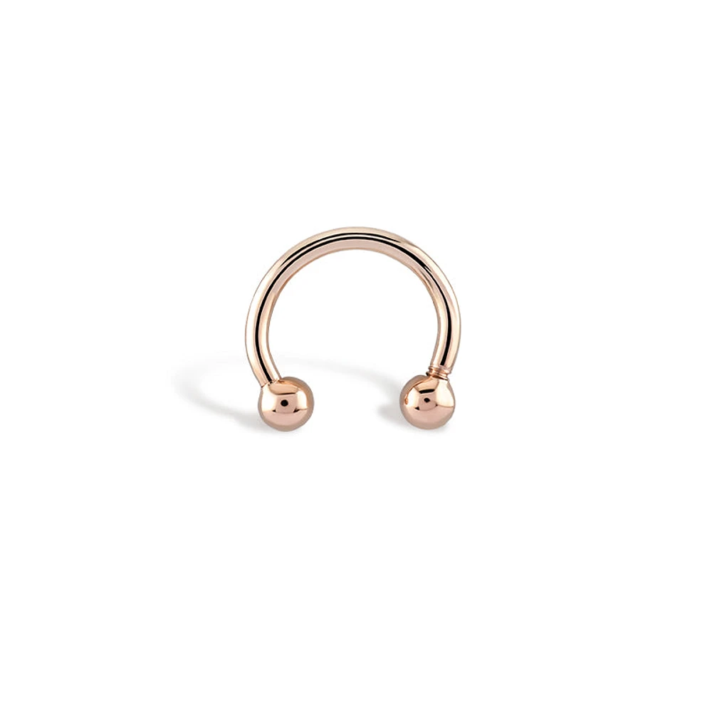 Golden Ball Septum Piercing