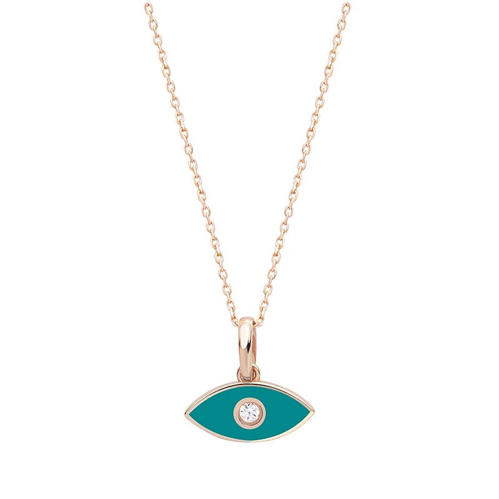 Enamel Evil Eye Pendant