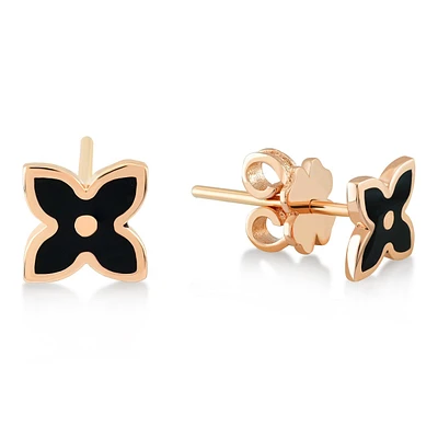 Enamel Clover Earring