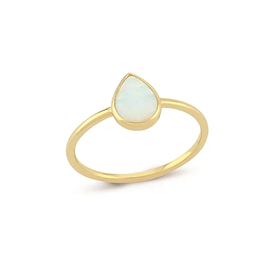 Drop Opal Ring