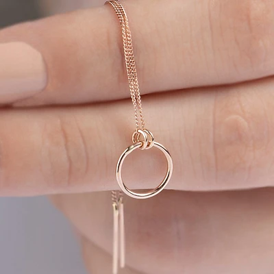 Hoop & Duo Chain Single Earring