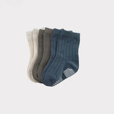 Trio de chaussettes antidérapantes Bleu