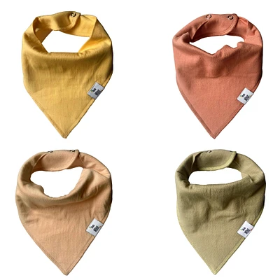 Bavoir en coton - paquet de 4
